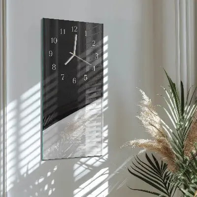 Horloge murale en verre rectangulaire Contraste