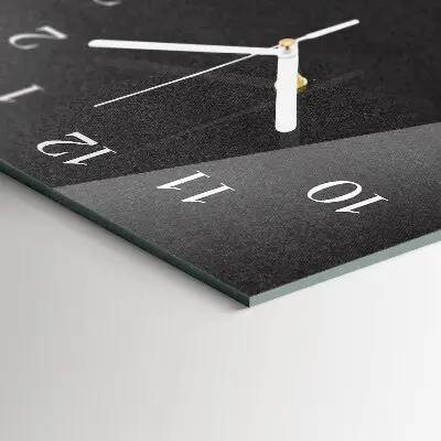 Horloge murale en verre rectangulaire Contraste