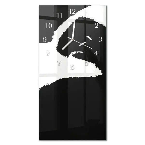 Horloge murale en verre rectangulaire Abstraction