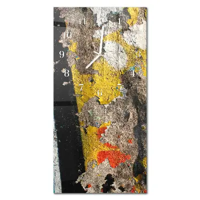 Horloge murale en verre rectangulaire Surface fissurée