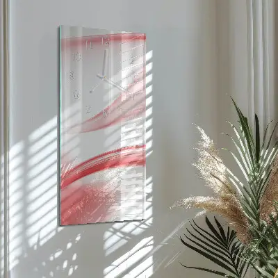 Horloge murale en verre rectangulaire Art abstrait