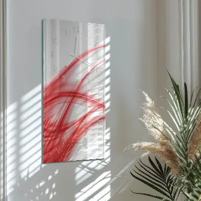 Horloge murale en verre rectangulaire Art abstrait