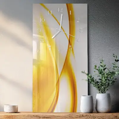 Horloge murale en verre rectangulaire Art abstrait