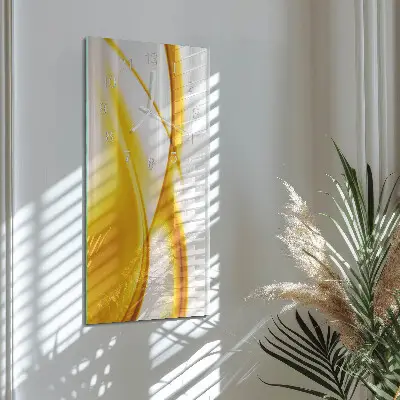 Horloge murale en verre rectangulaire Art abstrait