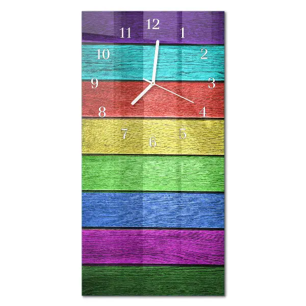 Horloge murale en verre rectangulaire Plaque
