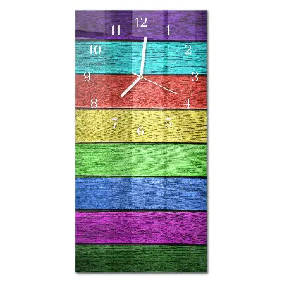 Horloge murale en verre rectangulaire Plaque