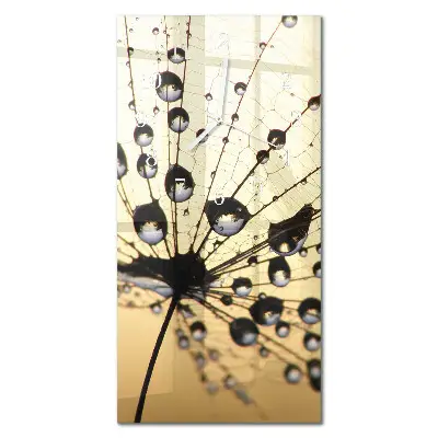 Horloge murale en verre rectangulaire Toile d'araignée