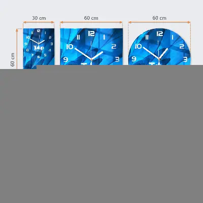 Horloge murale en verre rectangulaire Toile d'araignée