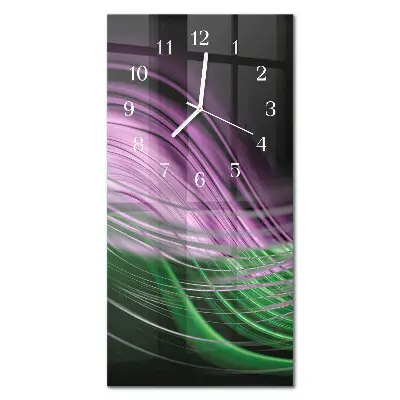 Horloge murale en verre rectangulaire Art abstrait