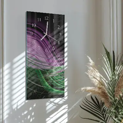 Horloge murale en verre rectangulaire Art abstrait