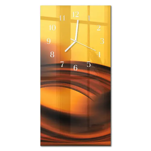 Horloge murale en verre rectangulaire Abstraction