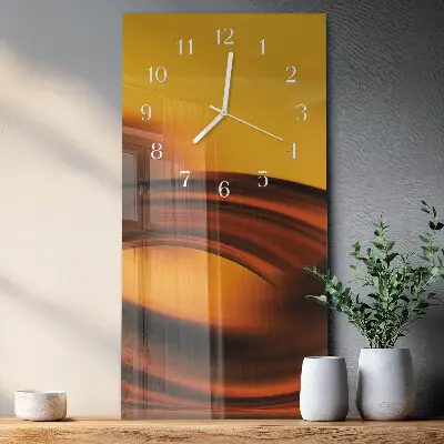 Horloge murale en verre rectangulaire Abstraction