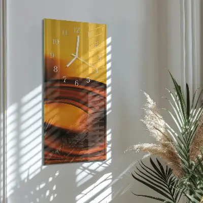 Horloge murale en verre rectangulaire Abstraction