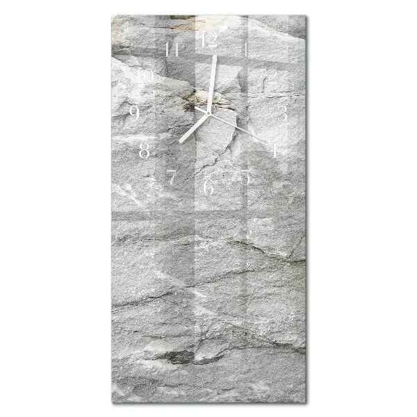 Horloge murale en verre rectangulaire Pierre