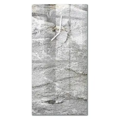 Horloge murale en verre rectangulaire Pierre