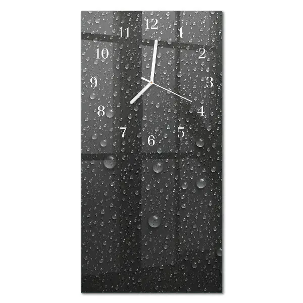 Horloge murale en verre rectangulaire Baisse