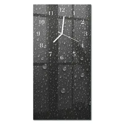 Horloge murale en verre rectangulaire Baisse