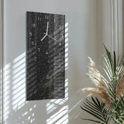 Horloge murale en verre rectangulaire Baisse