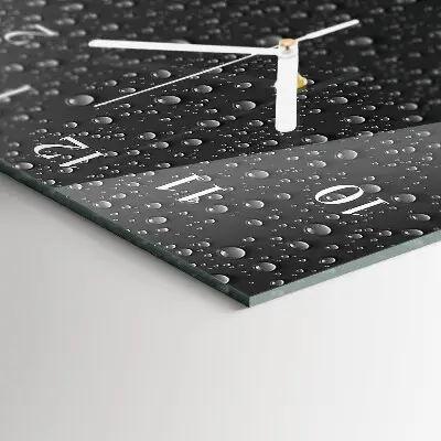 Horloge murale en verre rectangulaire Baisse