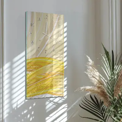 Horloge murale en verre rectangulaire Modèle
