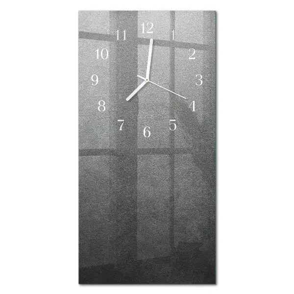 Horloge murale en verre rectangulaire Mur de marbre
