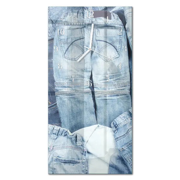 Horloge murale en verre rectangulaire Pantalon