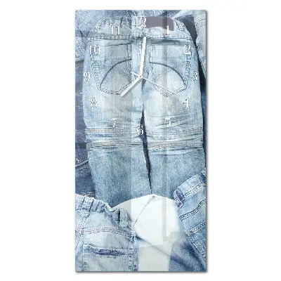 Horloge murale en verre rectangulaire Pantalon