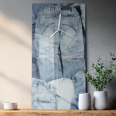 Horloge murale en verre rectangulaire Pantalon