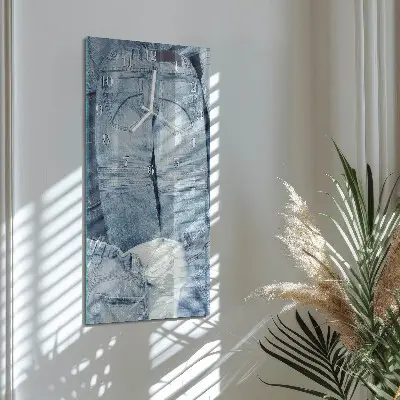 Horloge murale en verre rectangulaire Pantalon