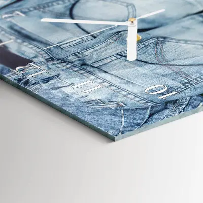 Horloge murale en verre rectangulaire Pantalon