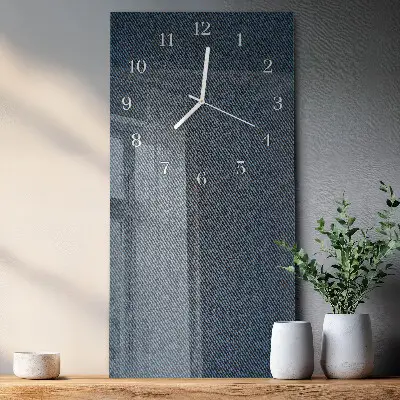 Horloge murale en verre rectangulaire Plastique