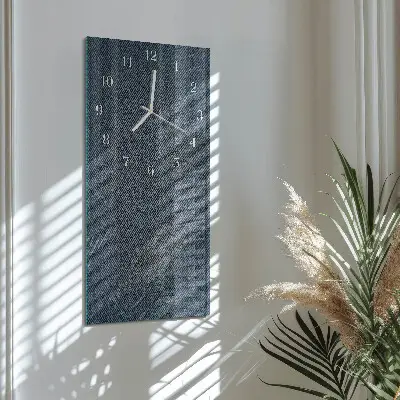 Horloge murale en verre rectangulaire Plastique
