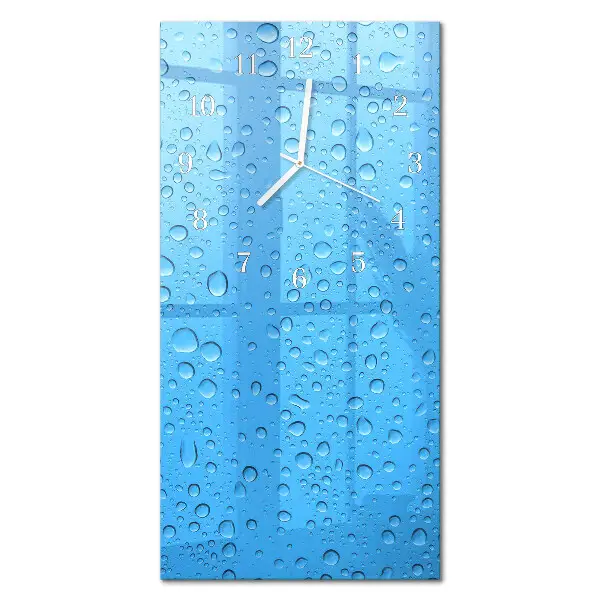 Horloge murale en verre rectangulaire Une goutte d'eau
