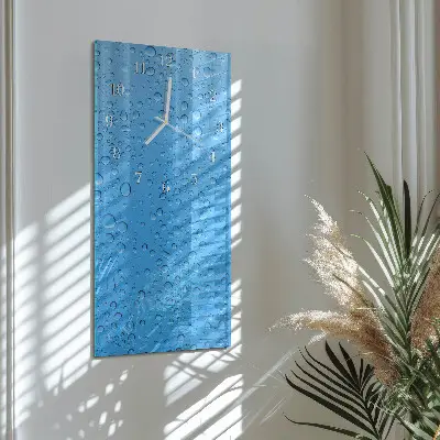 Horloge murale en verre rectangulaire Une goutte d'eau