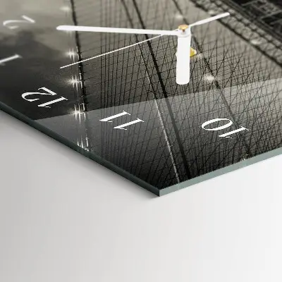 Horloge murale en verre rectangulaire Perspectives