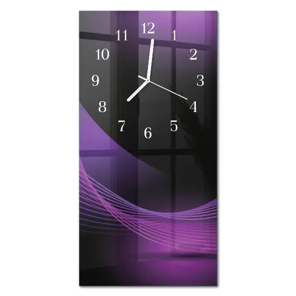 Horloge murale en verre rectangulaire Abstraction