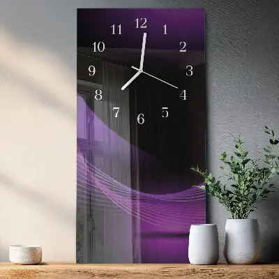 Horloge murale en verre rectangulaire Abstraction