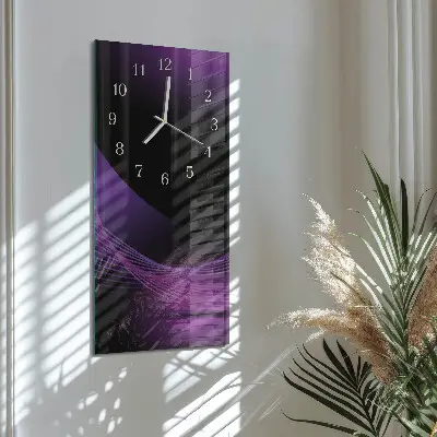 Horloge murale en verre rectangulaire Abstraction