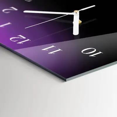 Horloge murale en verre rectangulaire Abstraction