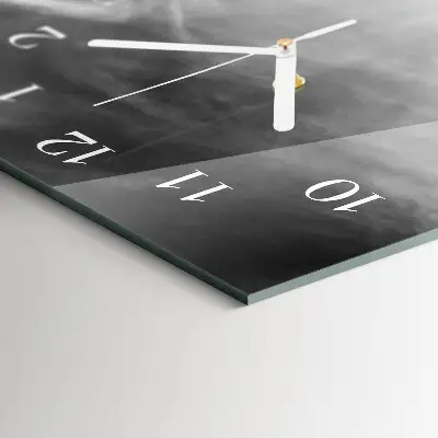 Horloge murale en verre rectangulaire Pont