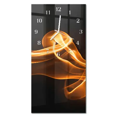Horloge murale en verre rectangulaire Abstraction