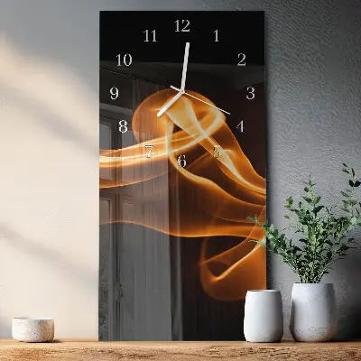 Horloge murale en verre rectangulaire Abstraction