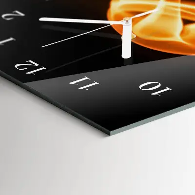 Horloge murale en verre rectangulaire Abstraction