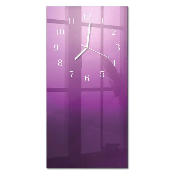 Horloge murale en verre rectangulaire Matériel