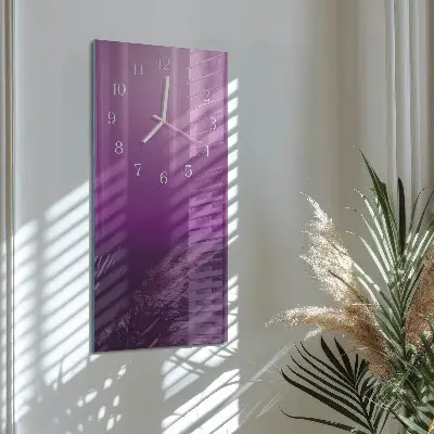 Horloge murale en verre rectangulaire Matériel