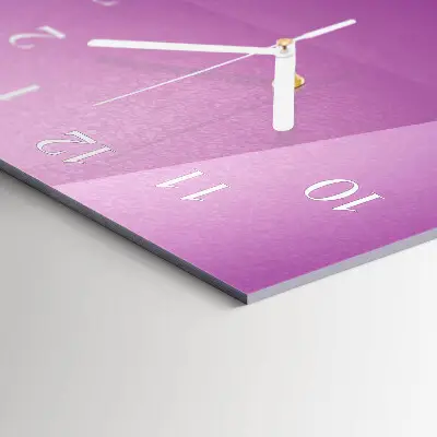Horloge murale en verre rectangulaire Matériel
