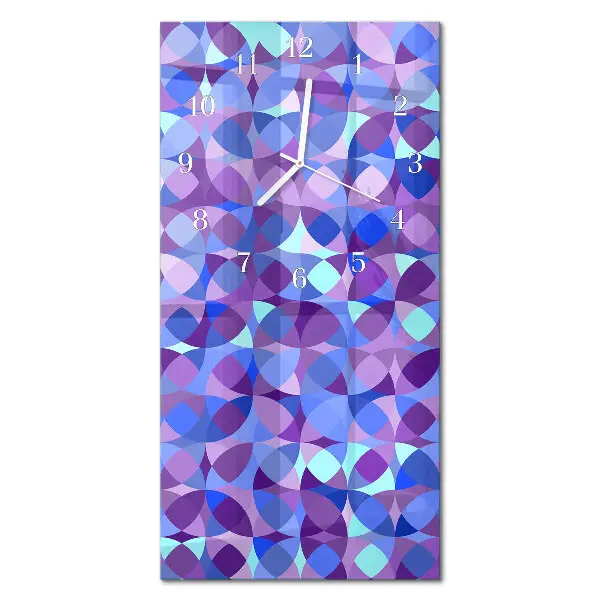 Horloge murale en verre rectangulaire Roues