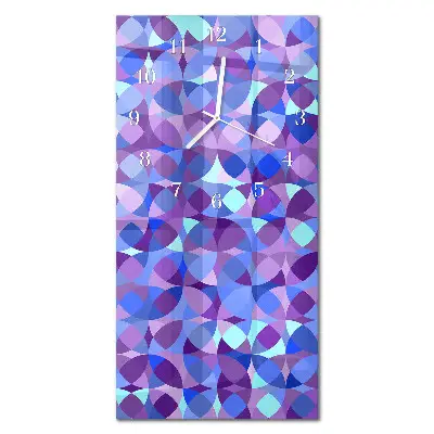 Horloge murale en verre rectangulaire Roues