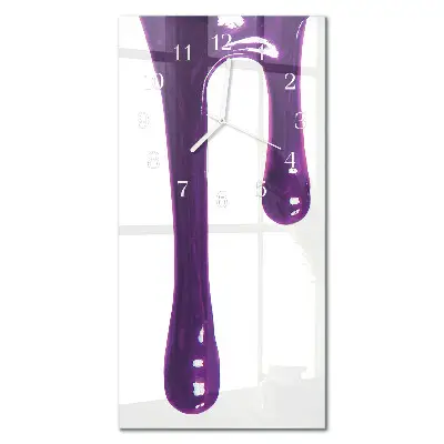 Horloge murale en verre rectangulaire Morve