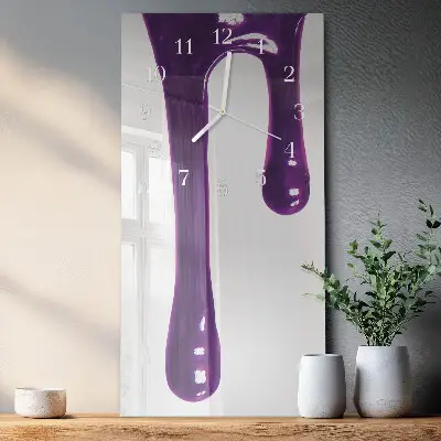 Horloge murale en verre rectangulaire Morve
